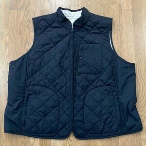 Lauren Ralph Lauren Women's 3x Black White Polyester Quilted Reversible Vest
